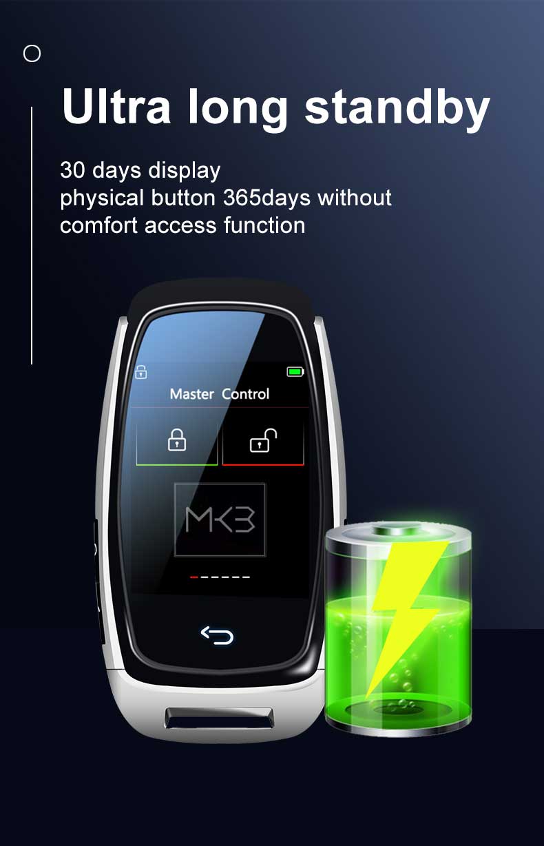 New Aftermarket LCD Universal Smart Remote Car Key Kit For All Car Models Keys With Keyless Go Silver Color | Emirates Keys