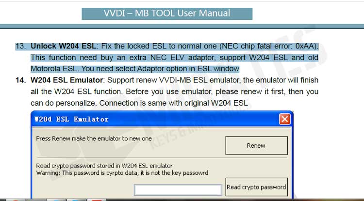 VVDI_MB_NEC_ELV_adaptador
