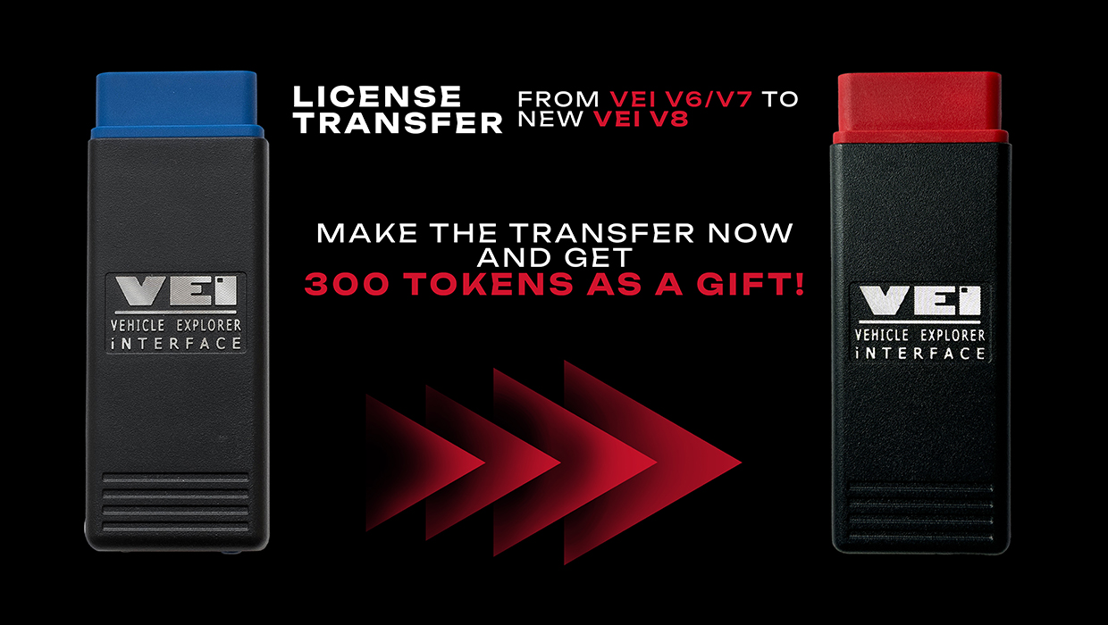 AutoVEI V8 Licence Transfer From Vei V6 / V7 To New VEI V8 After license transfer from VEI V6/7 you will get 300 tokens as a GIFT! | Emirates Keys