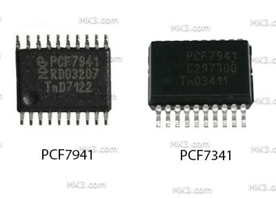determine correct type of PCF in your key PCF7341 and with PCF7941 different types – with PCF7341 and with PCF7941, At reading of key TMPro will show PCF7941 for both types