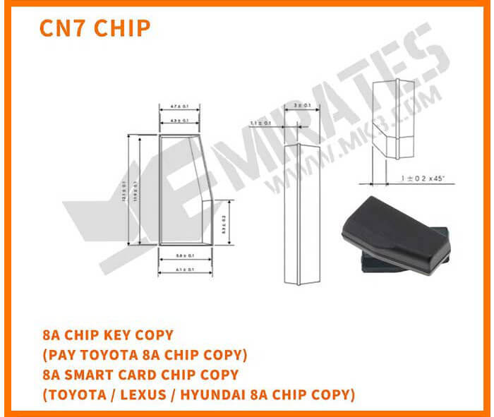 8A Chip Key Copy